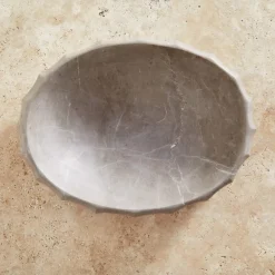 Bowls<Kelly Wearstler fluted oval bowl LIGHTSMOKE