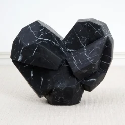 Objects<Kelly Wearstler fractured heart small NEROMARQUINA