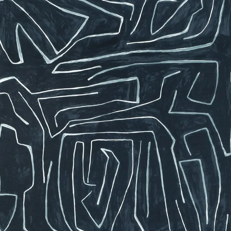 Fabrics<Kelly Wearstler graffito NAVY