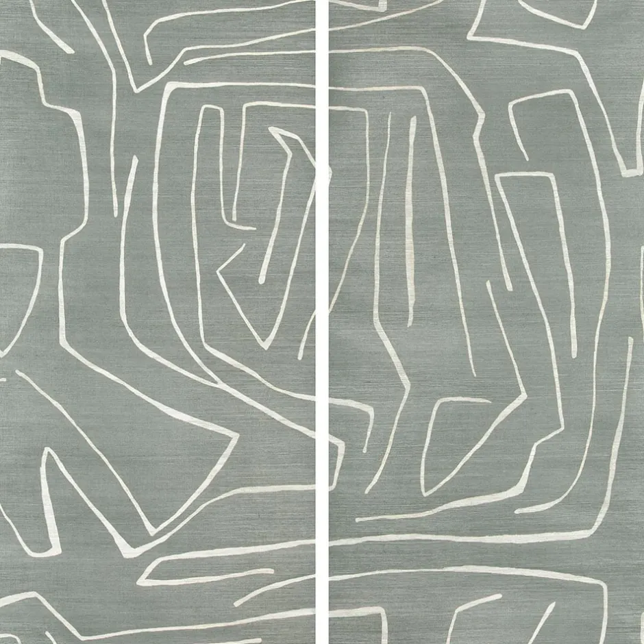 Wallcoverings<Kelly Wearstler graffito ii wallpaper DENIM