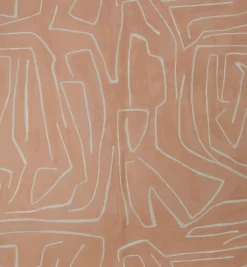 Wallcoverings<Kelly Wearstler graffito wallpaper - salmon SALMONCREAM