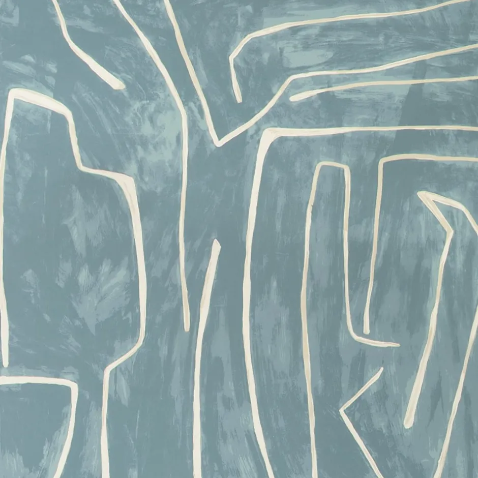 Wallcoverings<Kelly Wearstler graffito wallpaper roll - ivory gold DEEPSKY