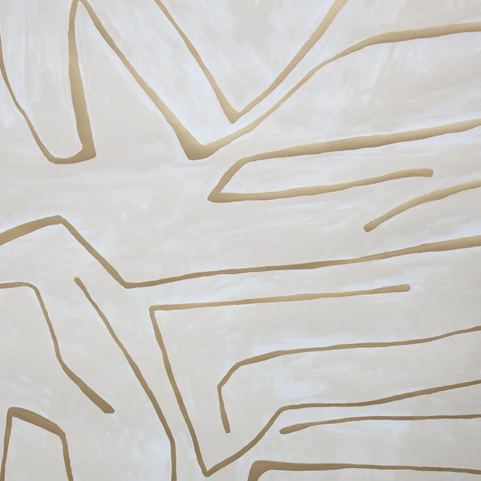 Wallcoverings<Kelly Wearstler graffito wallpaper roll - ivory gold IVORYGOLD
