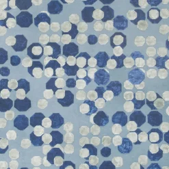 Wallcoverings<Kelly Wearstler hex wallpaper MARINE