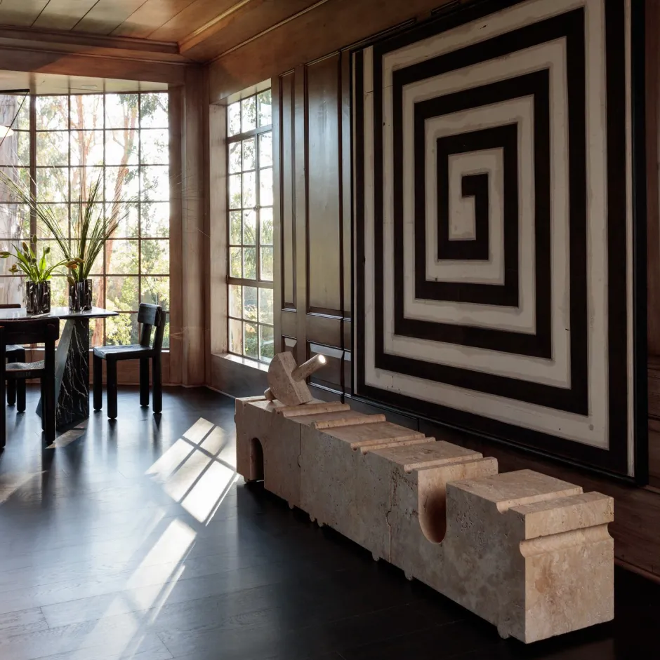 Benches|Consoles & Storage<Kelly Wearstler hume modular stone bench TRAVERTINE