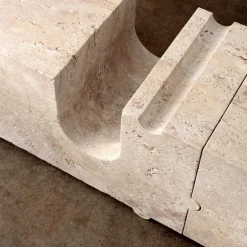 Benches|Consoles & Storage<Kelly Wearstler hume modular stone bench TRAVERTINE