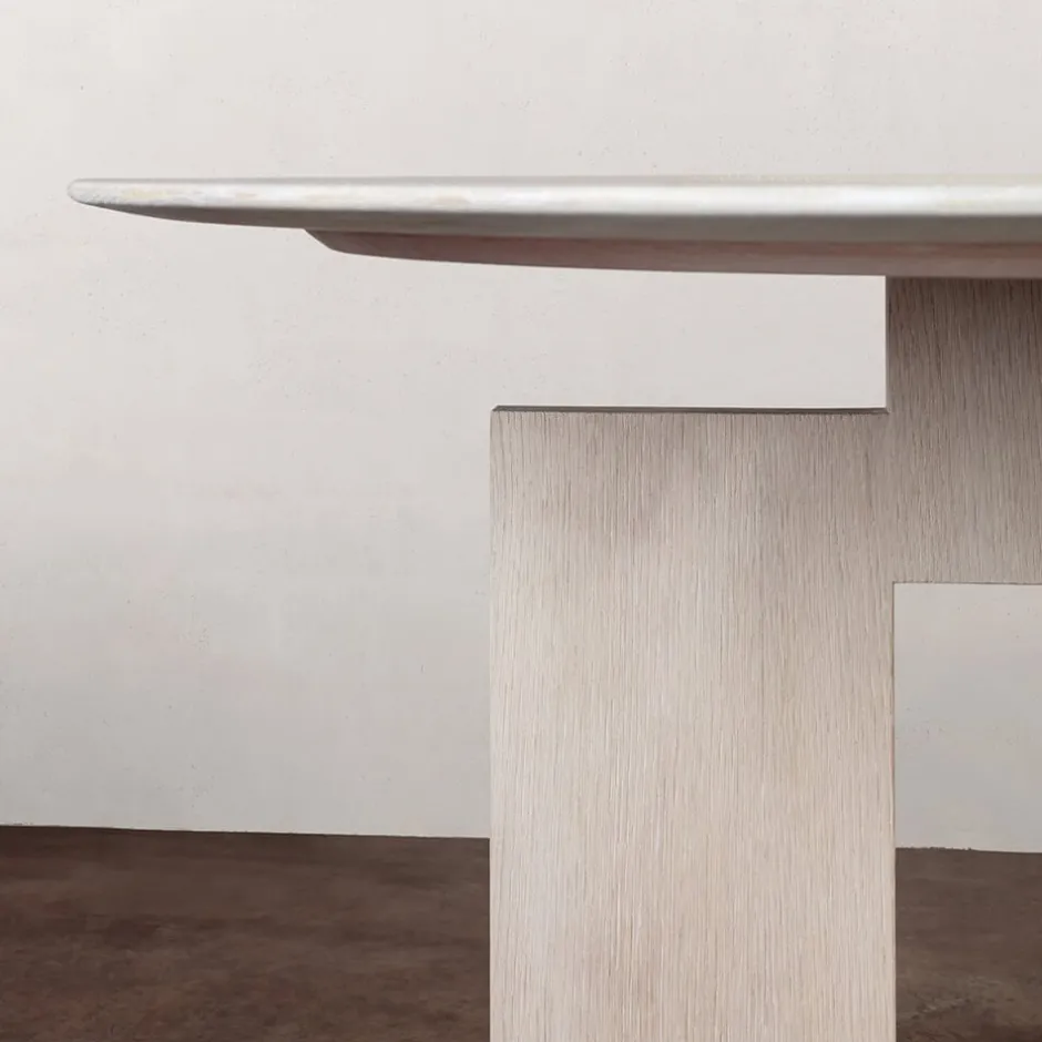 Dining Tables<Kelly Wearstler ida dining table BLEACHEDOAK