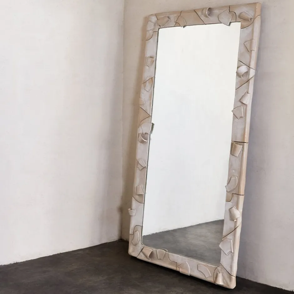 Mirrors<Kelly Wearstler large floor mirror FROSTEDFLAX