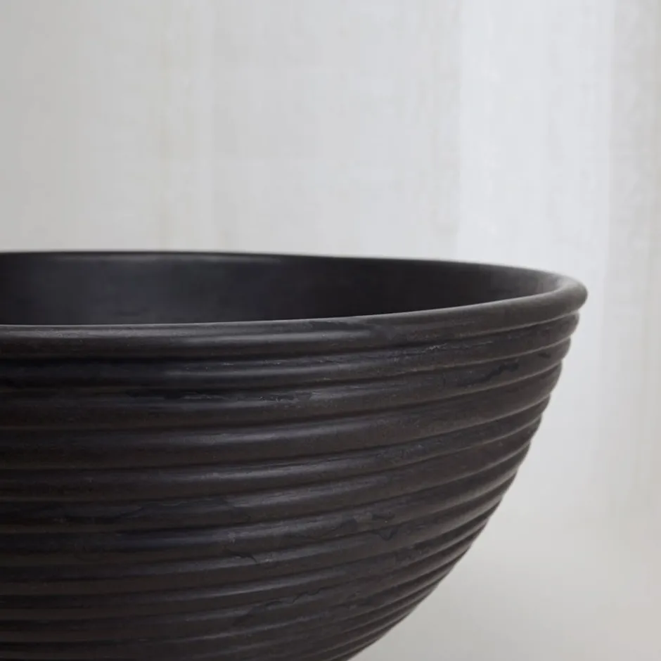 Bowls<Kelly Wearstler laurel champagne bowl ABSOLUTEBLACK