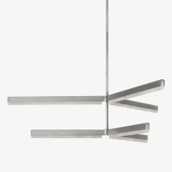 Chandeliers<Kelly Wearstler linea 56" two tier chandelier ANTIQUENICKEL