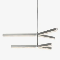 Chandeliers<Kelly Wearstler linea 56" two tier chandelier ANTIQUENICKEL