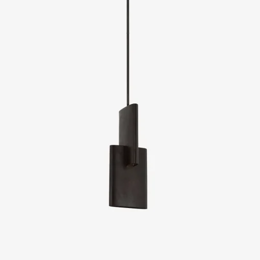 Pendants<Kelly Wearstler lotura 8" intersecting pendant MUSEUMBLACK