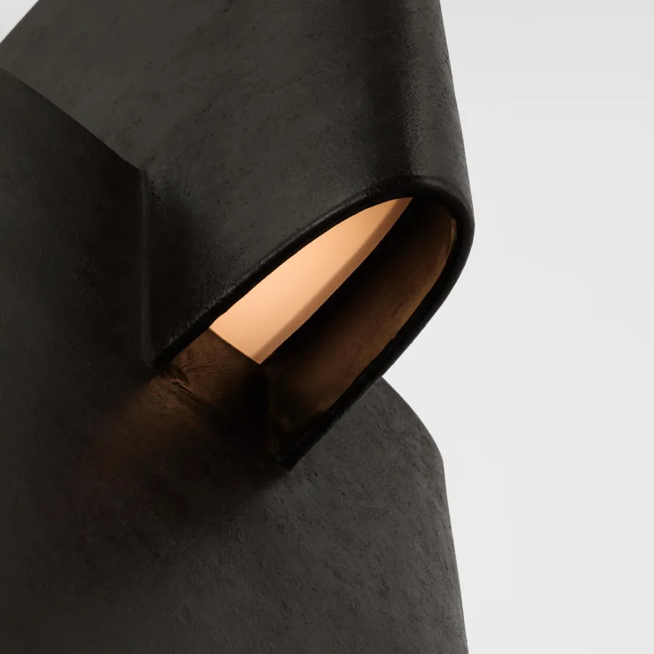 Pendants<Kelly Wearstler lotura 8" intersecting pendant MUSEUMBLACK