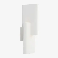 Wall<Kelly Wearstler lotura 16" intersecting sconce MUSEUMWHITE