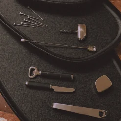 Barware<Kelly Wearstler maris bar accessory set NEROMARQUINA