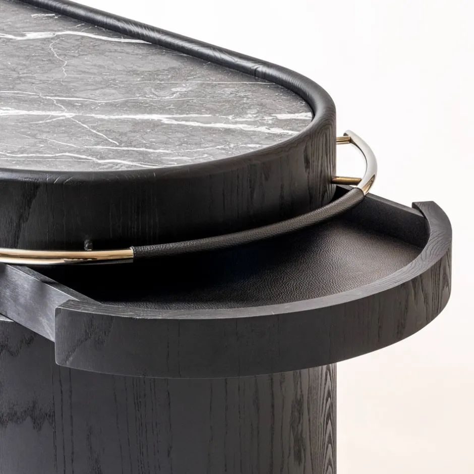 Consoles & Storage|Barware<Kelly Wearstler maris bar cart WENGENEROMARQUINA