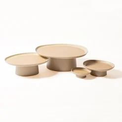 Entertaining|Barware<Kelly Wearstler maris raised tray TAUPE