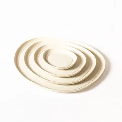 Barware|Serveware<Kelly Wearstler maris round tray IVORY