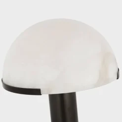 Table|Portables<Kelly Wearstler melange 12" rechargeable table lamp BRONZEWITHALABASTER