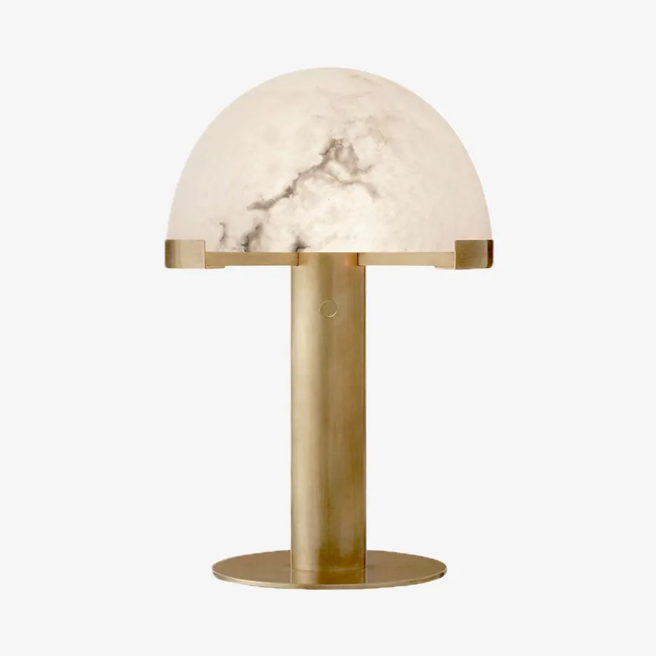 Table<Kelly Wearstler melange desk lamp - brass w/ alabaster BURNISHEDBRASSWITHALABASTERSHADE