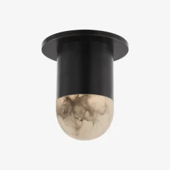 Flush Mounts<Kelly Wearstler melange mini monopoint flush mount BRONZEW/ALABASTER