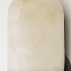 Wall<Kelly Wearstler melange pill form sconce - bronze w/ alabaster BRONZEW/ALABASTER