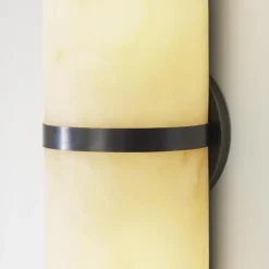 Wall<Kelly Wearstler melange pill form sconce - bronze w/ alabaster BRONZEW/ALABASTER