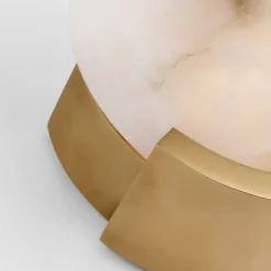 Wall<Kelly Wearstler melange sconce BRASSW/ALABASTER