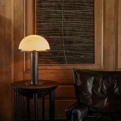 Table<Kelly Wearstler melange table lamp BRONZEWITHALABASTER