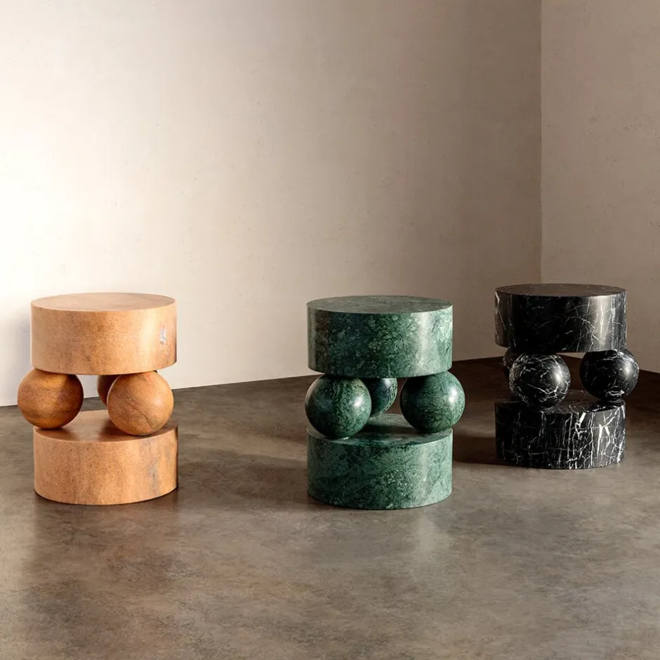 Side Tables|Ottomans & Stools<Kelly Wearstler morro side table NEROMARQUINA