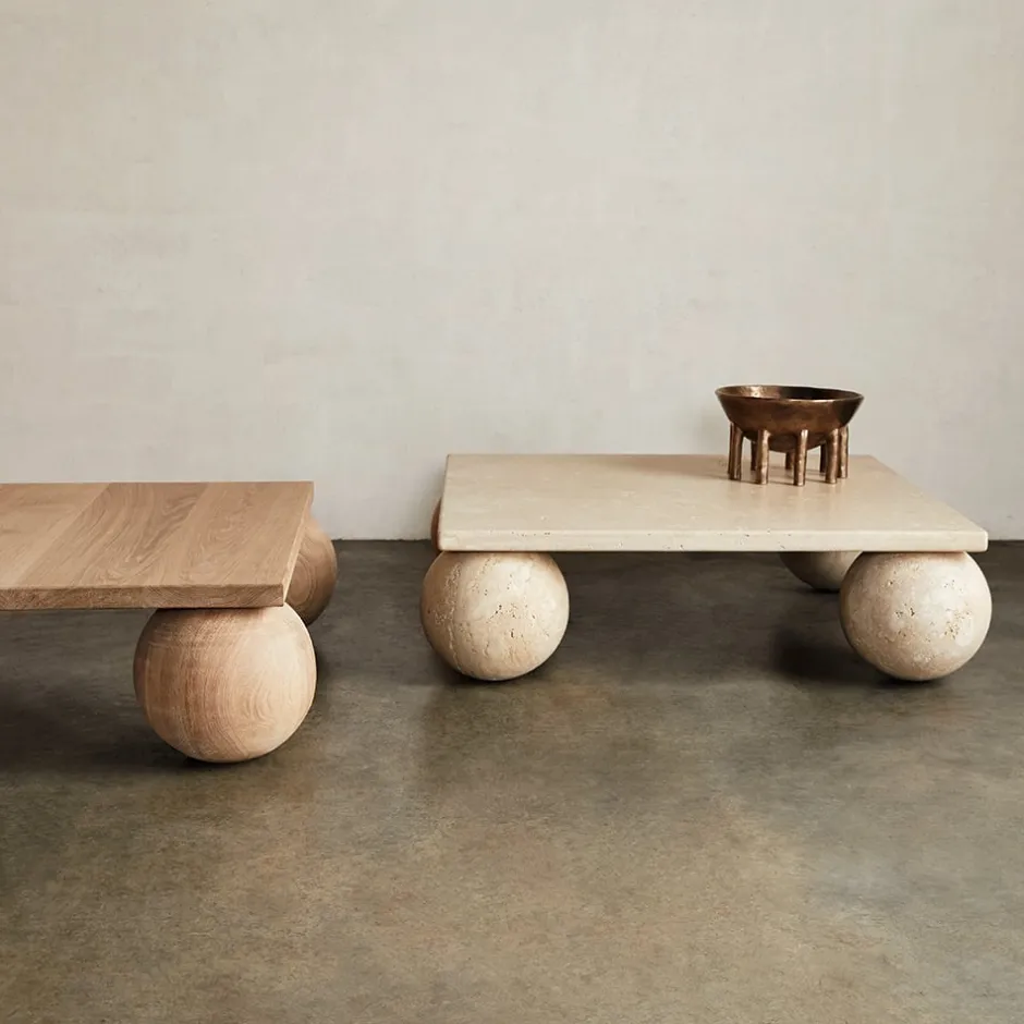 Coffee Tables<Kelly Wearstler morro square coffee table NATURALWHITEOAK