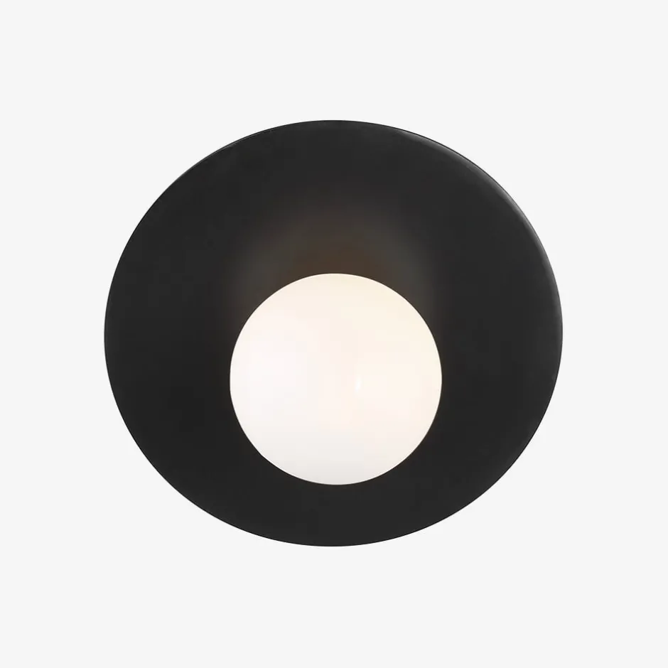 Wall<Kelly Wearstler nodes large angled sconce MIDNIGHTBLACK