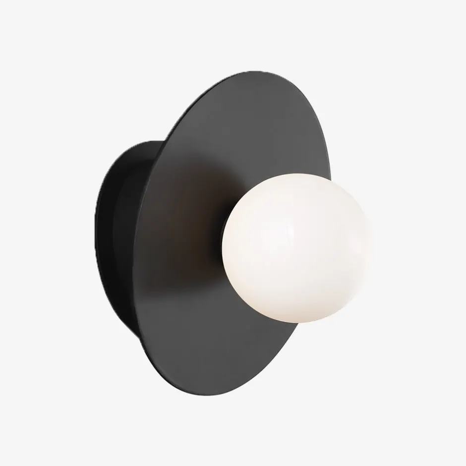 Wall<Kelly Wearstler nodes large angled sconce MIDNIGHTBLACK