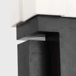 Table<Kelly Wearstler nucleo 27" table lamp MUSEUMBLACKWITHLINENSHADE