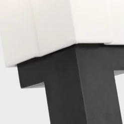 Table<Kelly Wearstler nucleo 27" table lamp MUSEUMBLACKWITHLINENSHADE