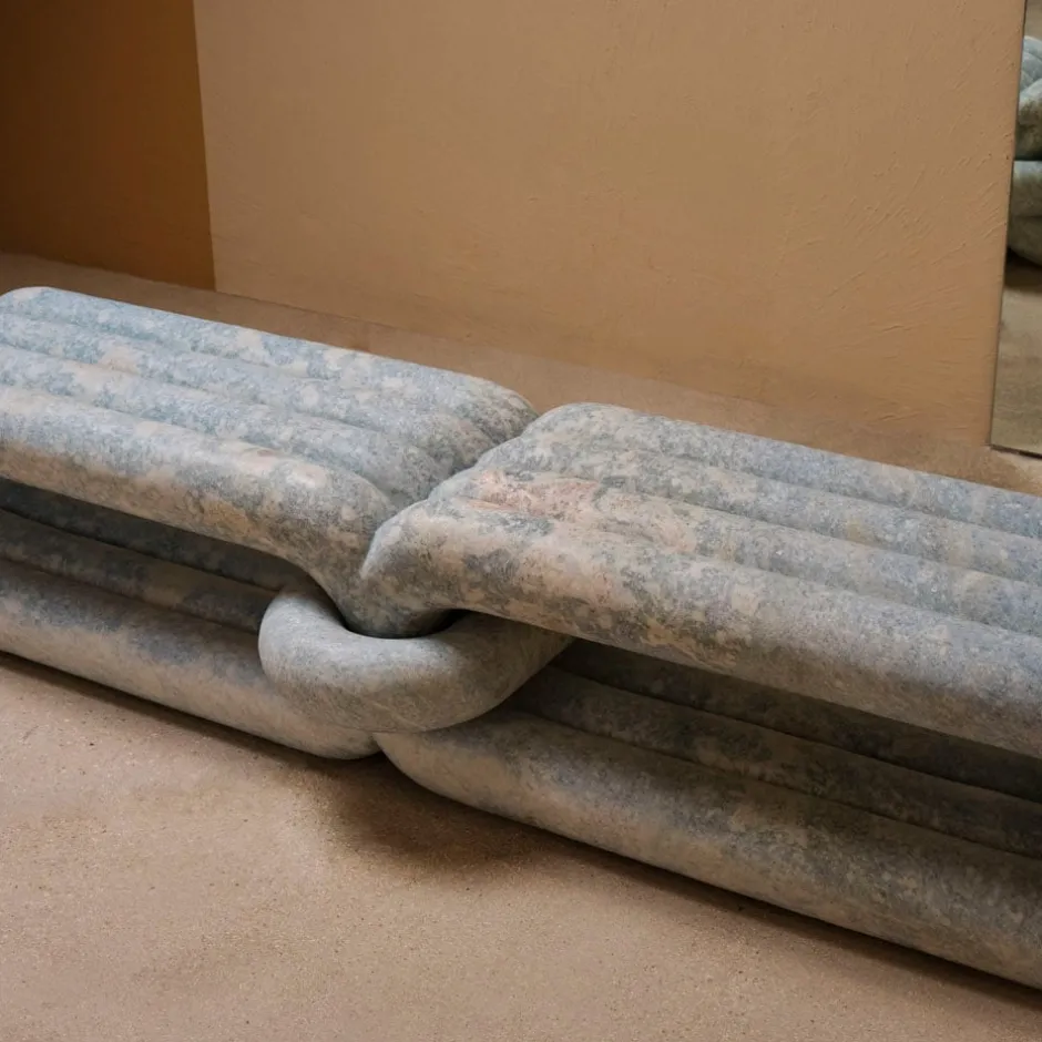 Benches<Kelly Wearstler nudo long bench CALCITEBLUE