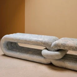 Benches<Kelly Wearstler nudo long bench CALCITEBLUE