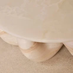 Coffee Tables<Kelly Wearstler nudo round coffee table WHITEONYX