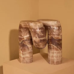 Side Tables<Kelly Wearstler nudo side table COFFEEONYX