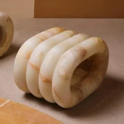 Ottomans & Stools<Kelly Wearstler nudo stool WHITEONYX