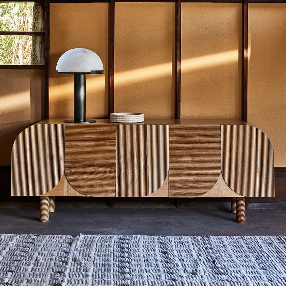 Consoles & Storage<Kelly Wearstler palma cabinet NATURALWHITEOAK