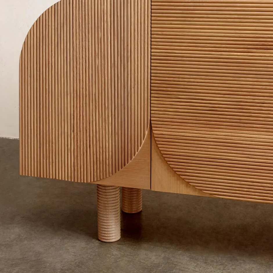 Consoles & Storage<Kelly Wearstler palma cabinet NATURALWHITEOAK