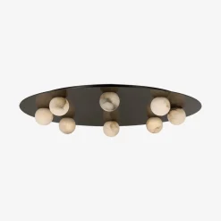 Flush Mounts<Kelly Wearstler pertica 30" eight light flush mount BRONZE