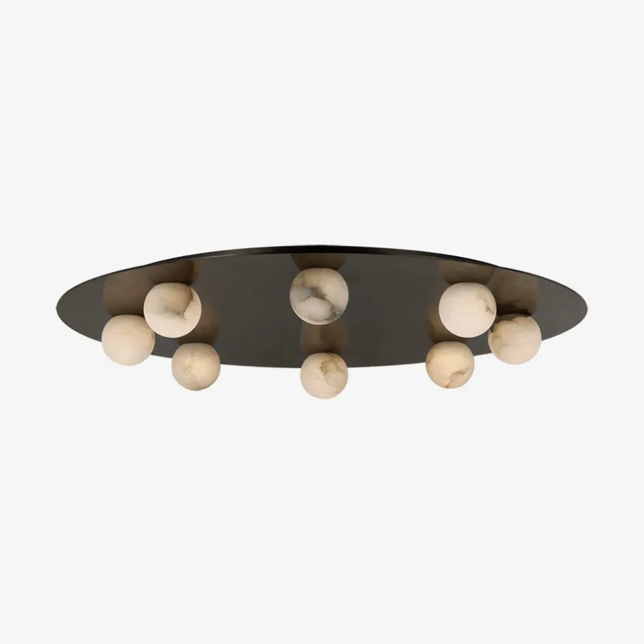 Flush Mounts<Kelly Wearstler pertica 30" eight light flush mount BRONZE