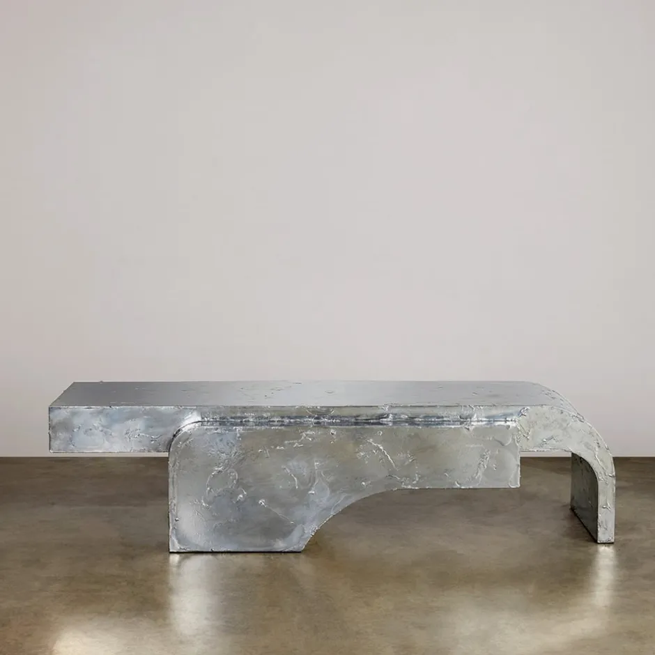 Benches<Kelly Wearstler bench PEWTER