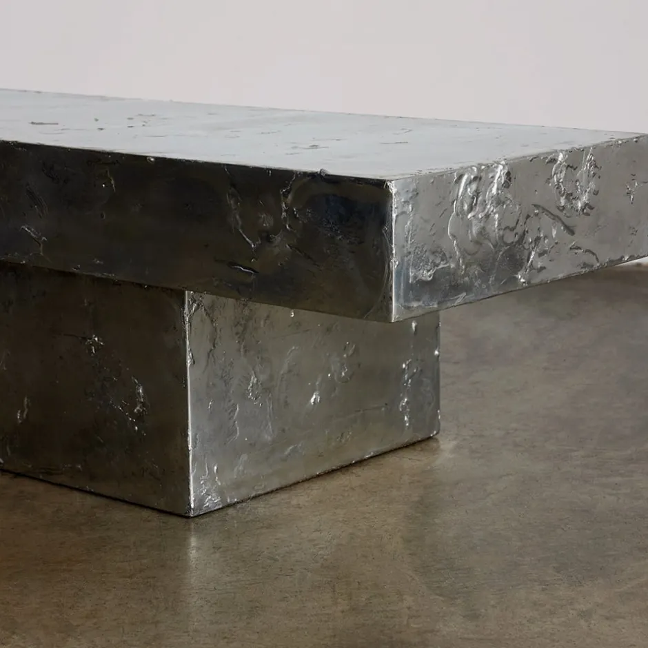 Benches<Kelly Wearstler bench PEWTER