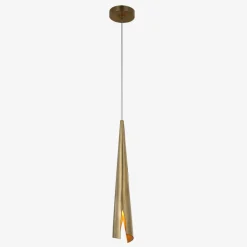 Pendants<Kelly Wearstler piel delicate wrapped pendant BURNISHEDBRASS