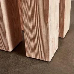Side Tables<Kelly Wearstler piru plinth SANDBLASTEDBLEACHEDDOUGLASFIR