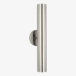 Wall<Kelly Wearstler precision 18" bullet sconce POLISHEDNICKELWITHWHITEGLASS