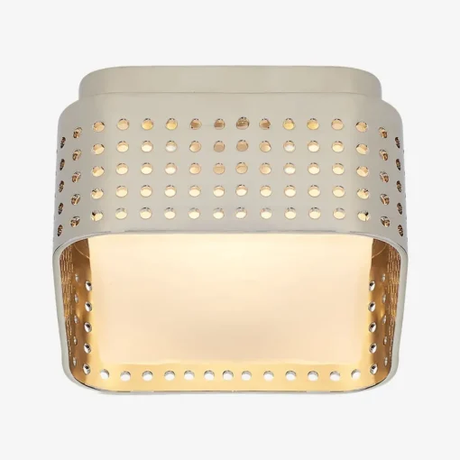 Flush Mounts<Kelly Wearstler precision petite flush mount POLISHEDNICKELWITHCLOUDEDGLASS
